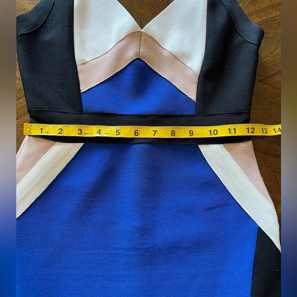 Elegant Colorblock Sleeveless Dress - Picture 5 of 6